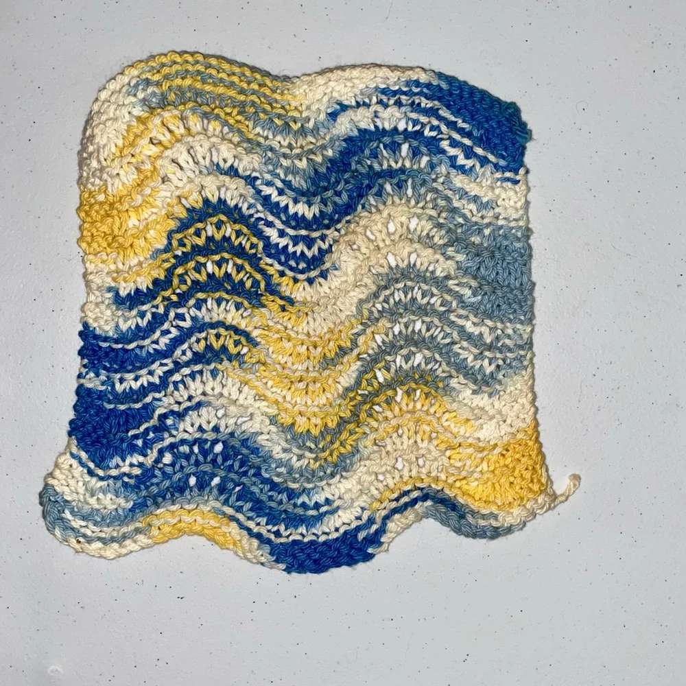 💙 Handcrafted Cotton Dishcloth / Doily